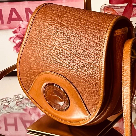 Dooney & Bourke vintage Saddle Brown leather Crossbody Bag - Picture 10 of 17